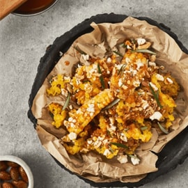 Crispy Corn Ribs with Smoked Maple and Chilli Glaze Crispy Corn Ribs with Smoked Maple and Chilli Glaze